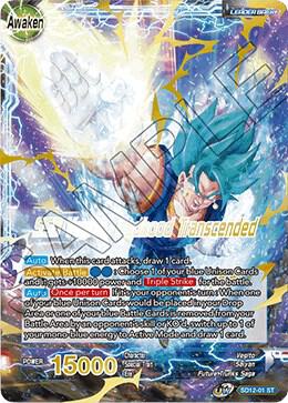 Vegito SSB Vegito Godhood Transcended SD12-01 carta