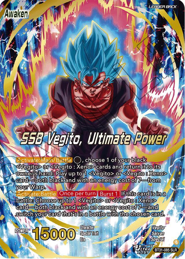 Vegito SSB Vegito Ultimate Power SLR BT31-085 card
