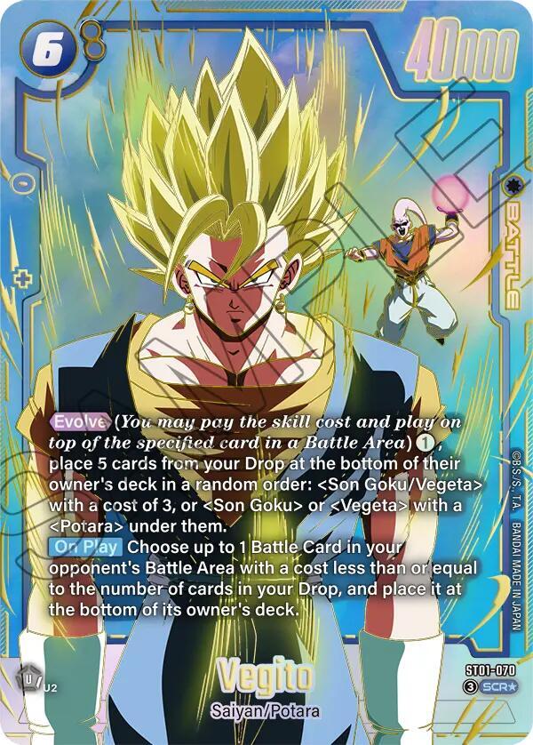 Vegito ST01 070 Alternate Art carta
