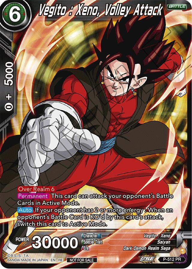 Vegito Xeno Volley Attack Deluxe Pack 2024 Vol1 P-512