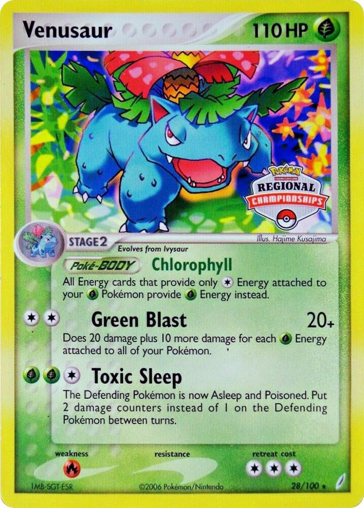 Venusaur 28 100 Regional Championships 028/100 card