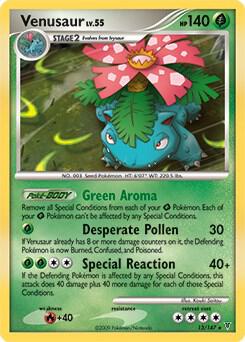 Venusaur DPPt Supreme Victors 013/147 card