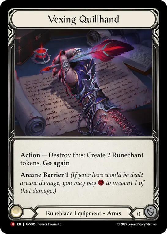 Vexing Quillhand AVS005 card