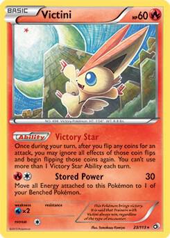 Victini 23 113 BW Legendary Treasures 023/113 carta
