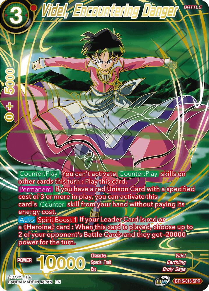 Videl Encountering Danger BT15-016