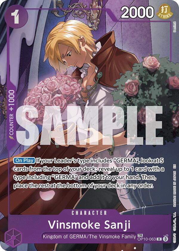 Vinsmoke Sanji TR OP10-063 card