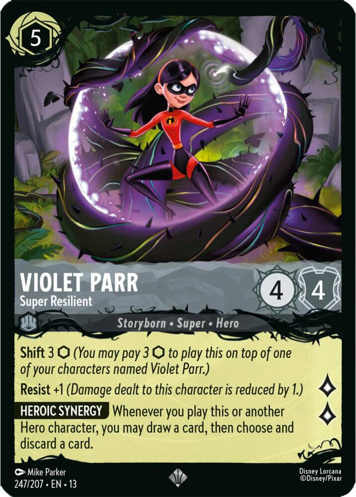 Violet Parr Super Resilient 247/207 card