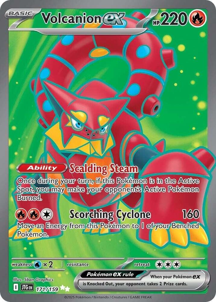 Volcanion ex 171/159 card