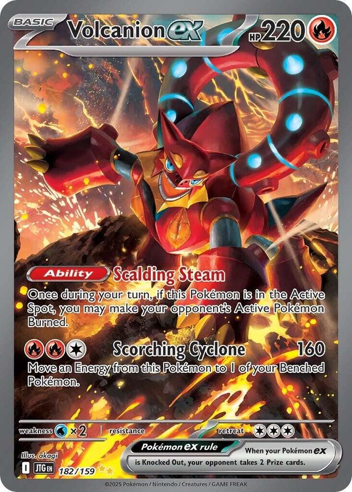 Volcanion ex 182 159 card