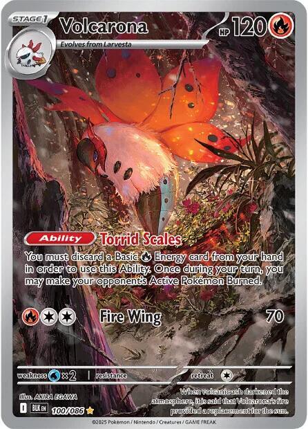 Volcarona 100 086 card