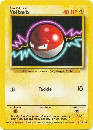 Voltorb 067/102 card