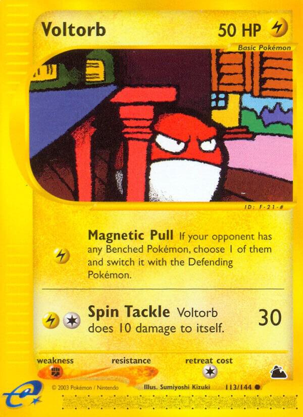 Voltorb 113/144 card