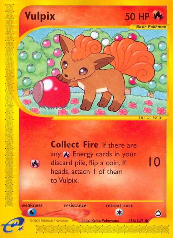 Vulpix 116/147 card