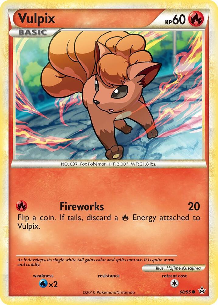 Vulpix 68/95 card