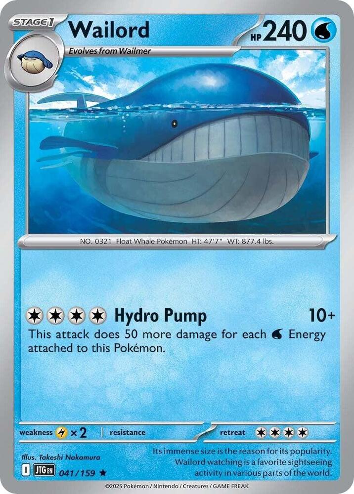 Wailord 041/159 card