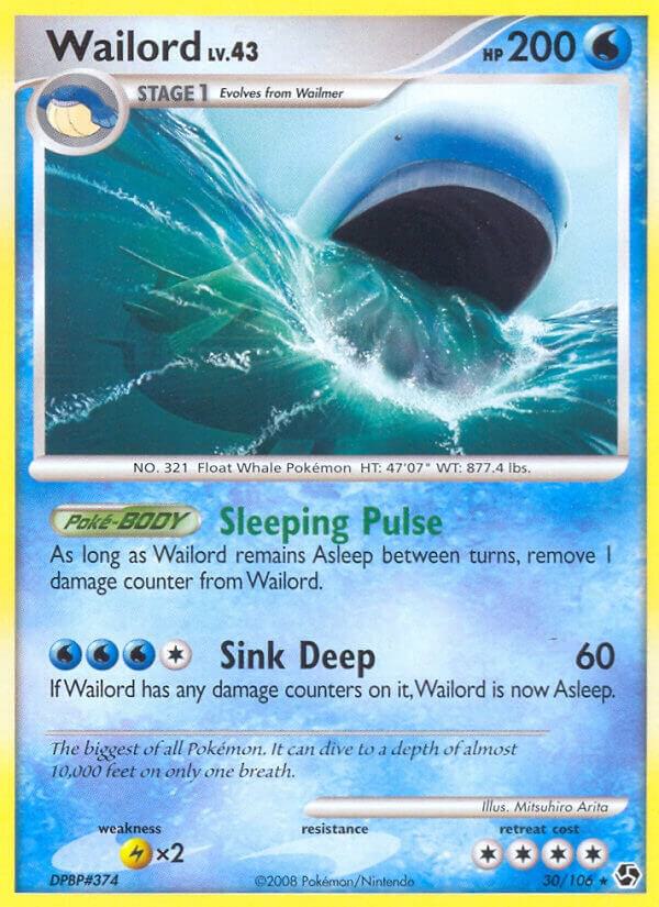 Wailord 30/106 card