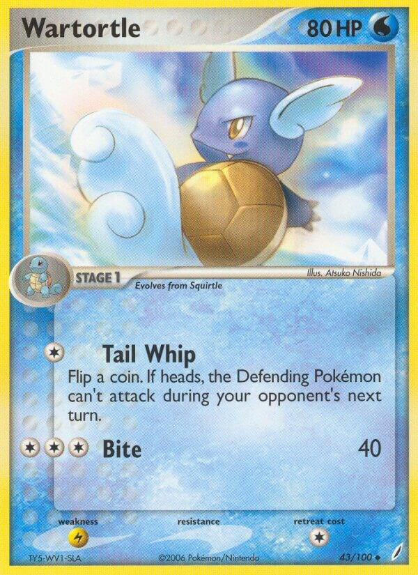 Wartortle 043 100 card