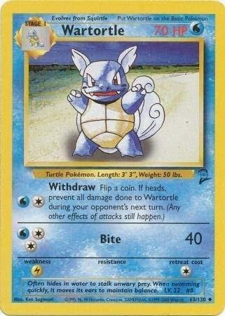 Wartortle 063/130 card
