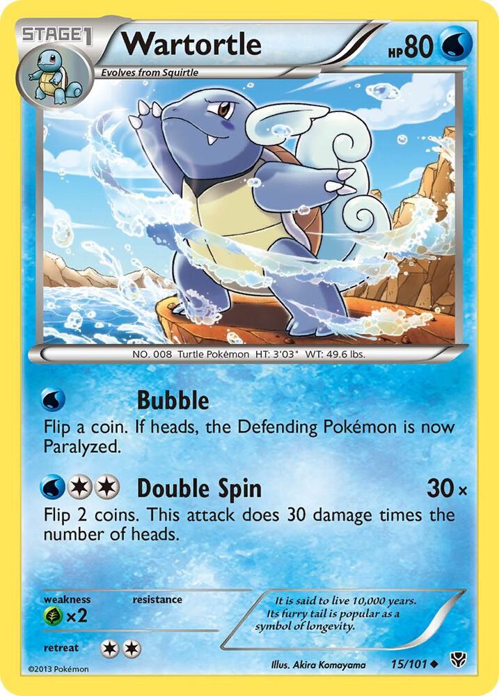 Wartortle 15/101 card