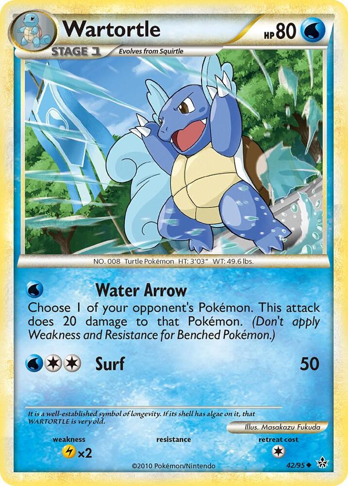 Wartortle 42/95 card