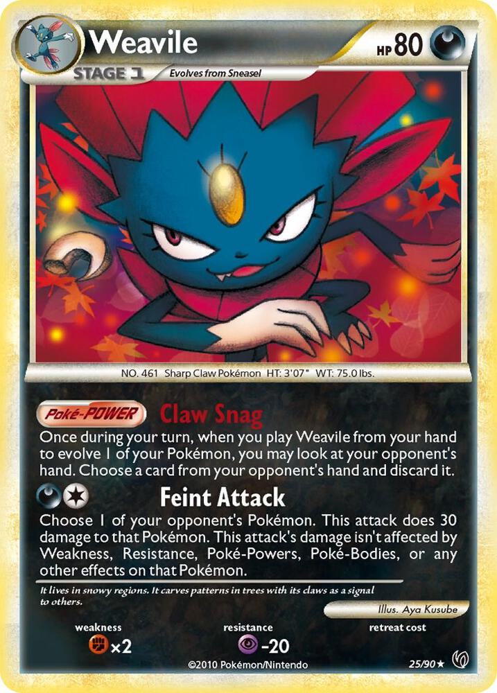 Weavile 25/90 carta