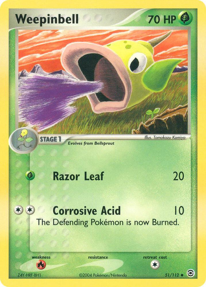 Weepinbell 51/112 card