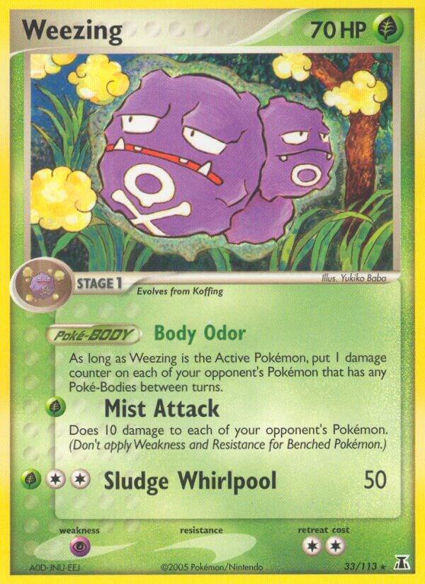 Weezing 33/113 card