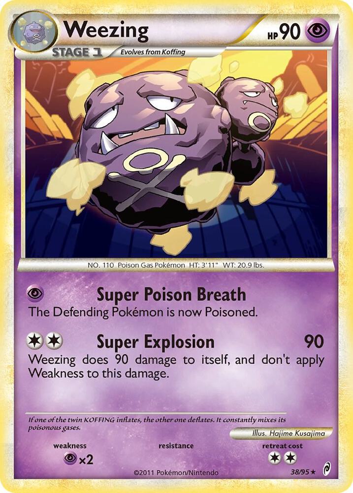 Weezing 38/95 card