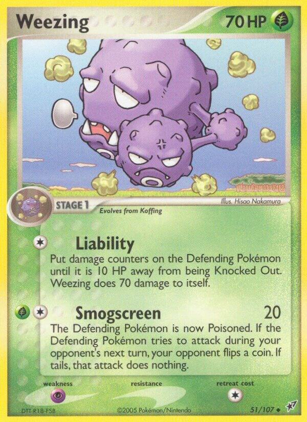 Weezing 51/107 card