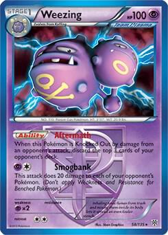 Weezing 58 135 BW Plasma Storm 058/135 carta
