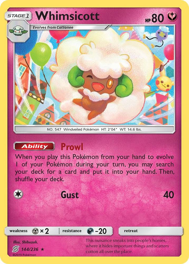 Whimsicott 144/236 card