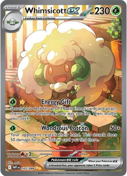 Whimsicott ex 165 086 card