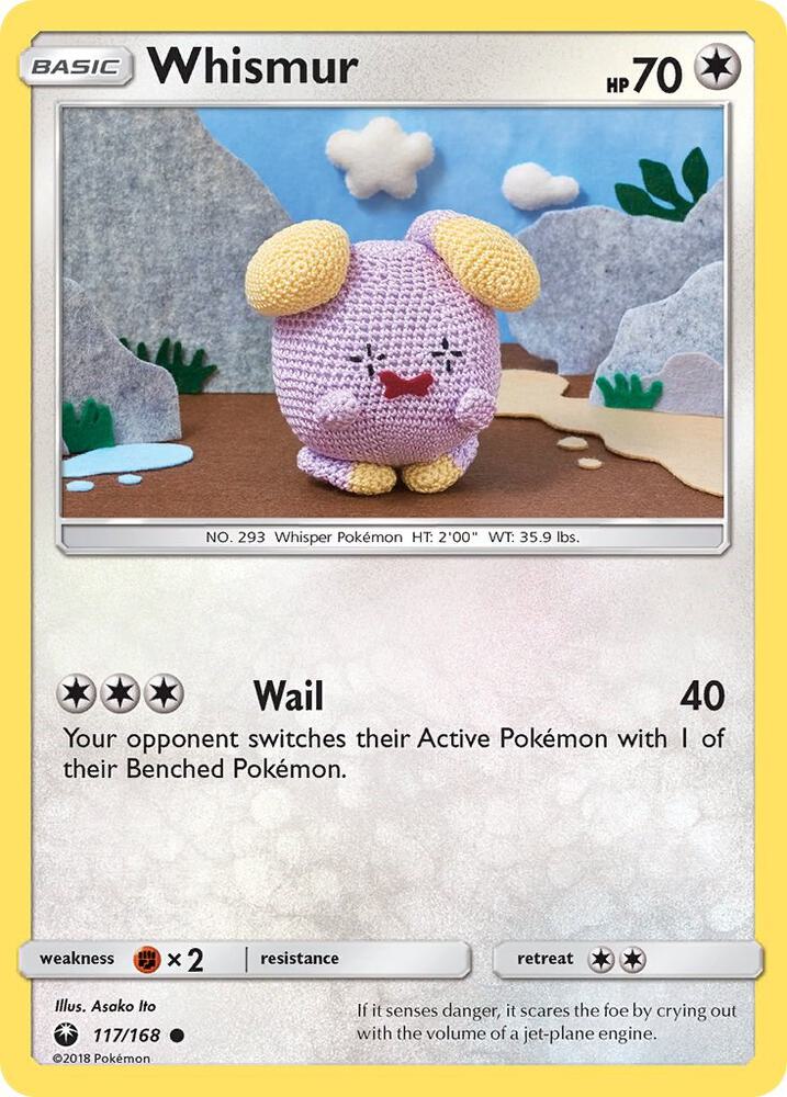 Whismur 117 117/168 carta