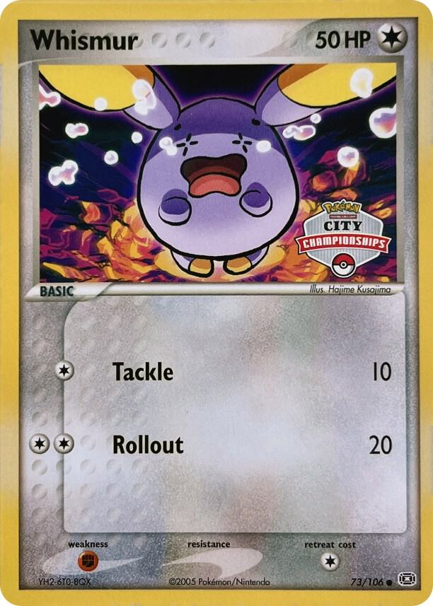 Whismur 73 106 City Championships 073/106 card