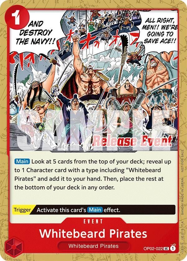 Whitebeard Pirates ST15 ST20 Release Event Pack OP02-022