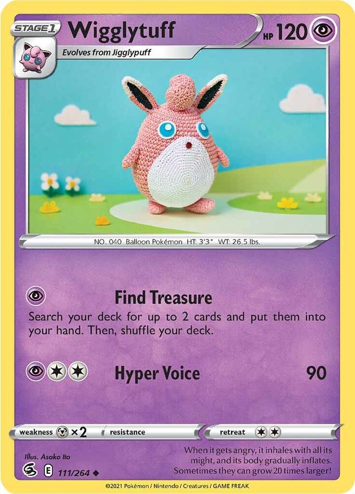 Wigglytuff 111/264 carta