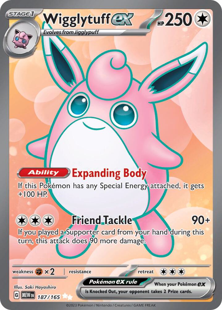 Wigglytuff EX 141 carta