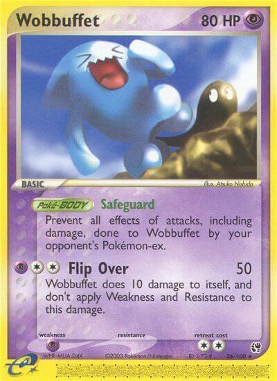 Wobbuffet 26/100 carta