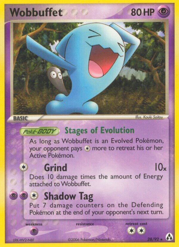 Wobbuffet 28/92 card