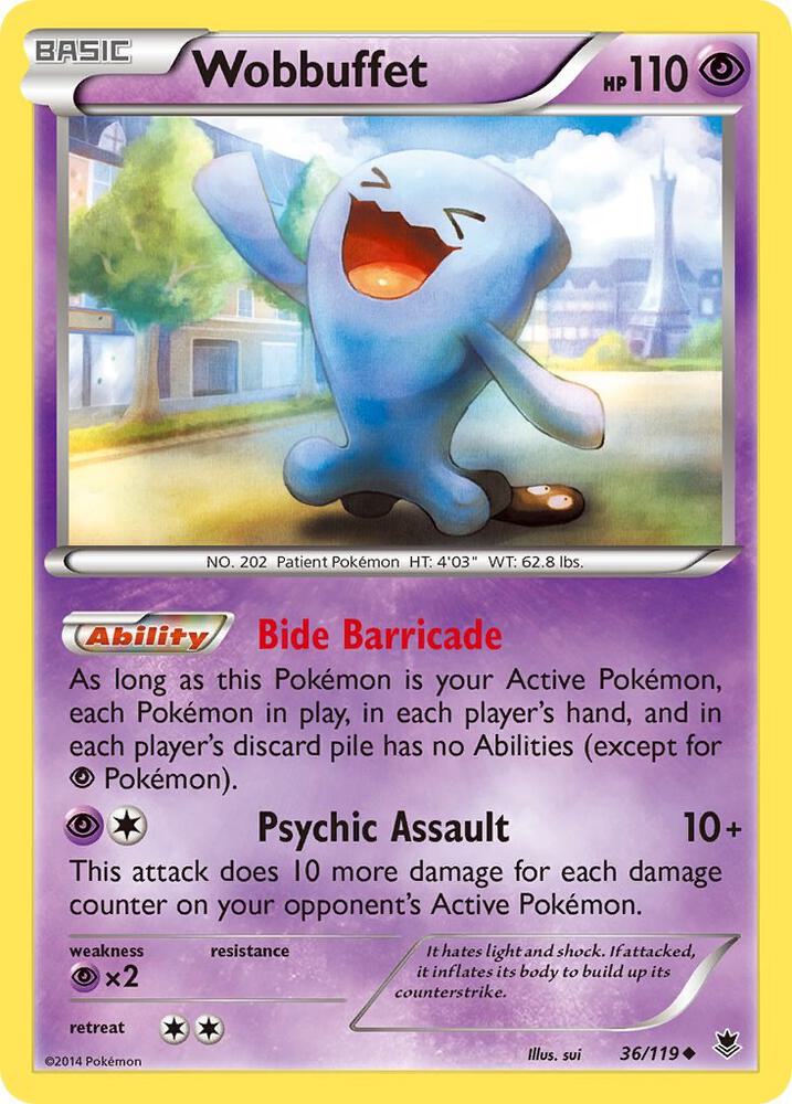 Wobbuffet 36/119 card