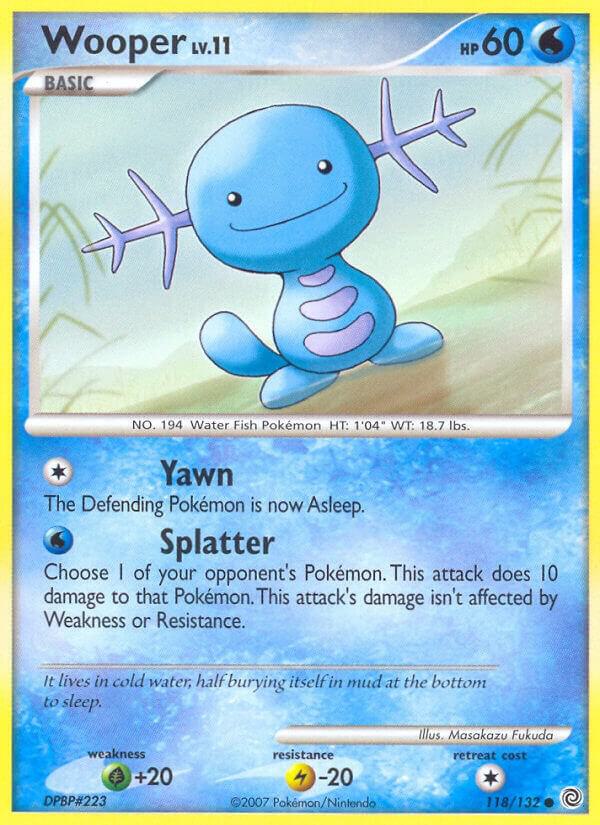 Wooper 118/132 card