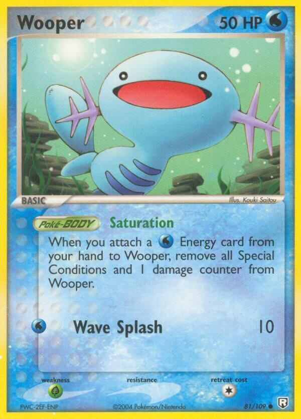 Wooper 81/109 card