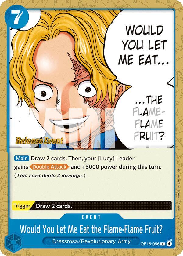Would You Let Me Eat the Flame Fruit OP15-056 carta