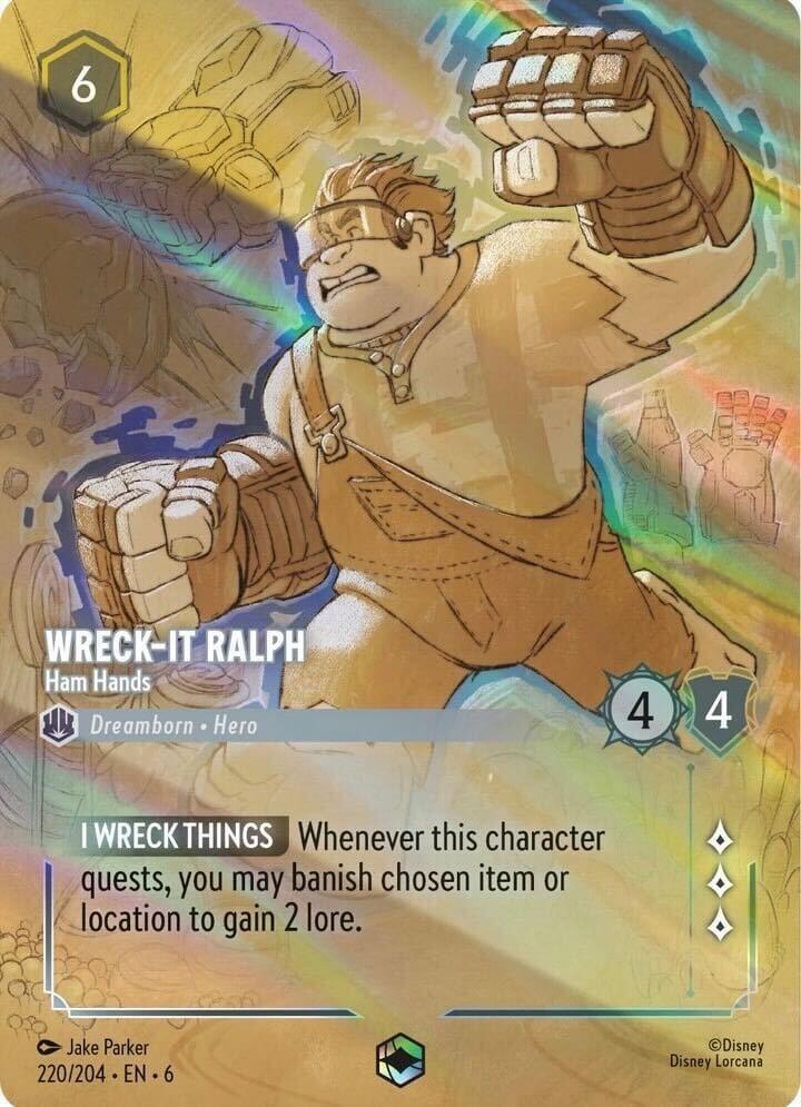 Wreck It Ralph Ham Hands Enchanted 220/204 carta