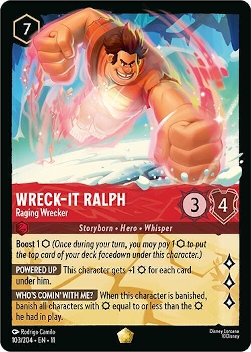 Wreck It Ralph Raging Wrecker 103/204 carta
