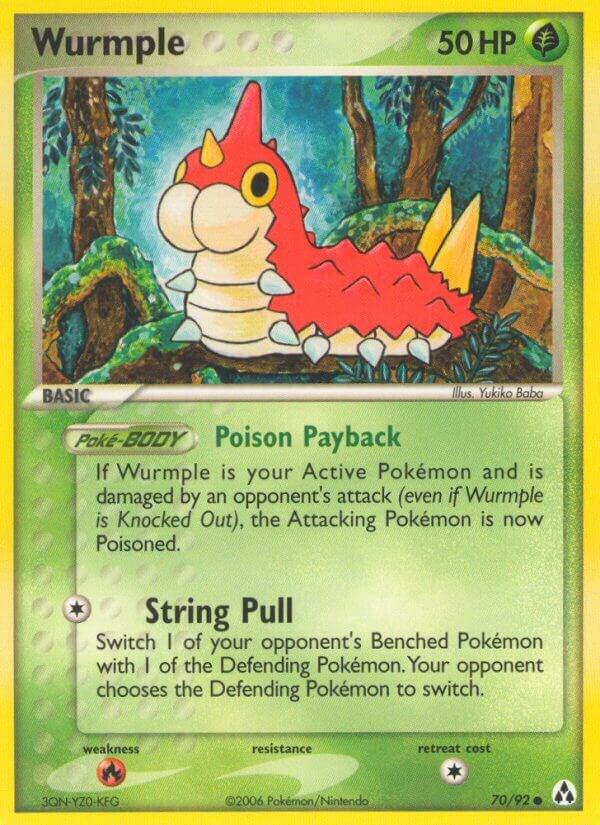 Wurmple 70/92 card