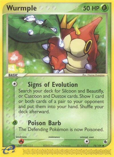 Wurmple 78/109 card