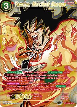 Yamcha Merciless Barrage SPR BT10-008 carta