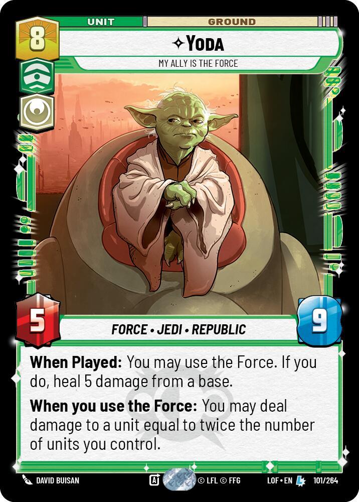 Yoda My Ally is the Force 101/264 card