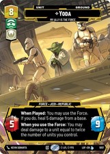 Yoda My Ally is the Force Prestige 1057 card